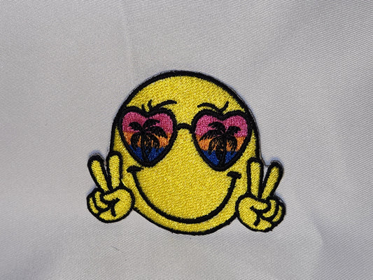 Smiley face with glasses